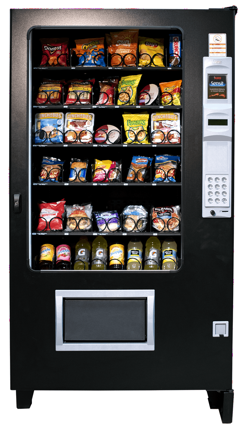 Combo snack and drink vending machine